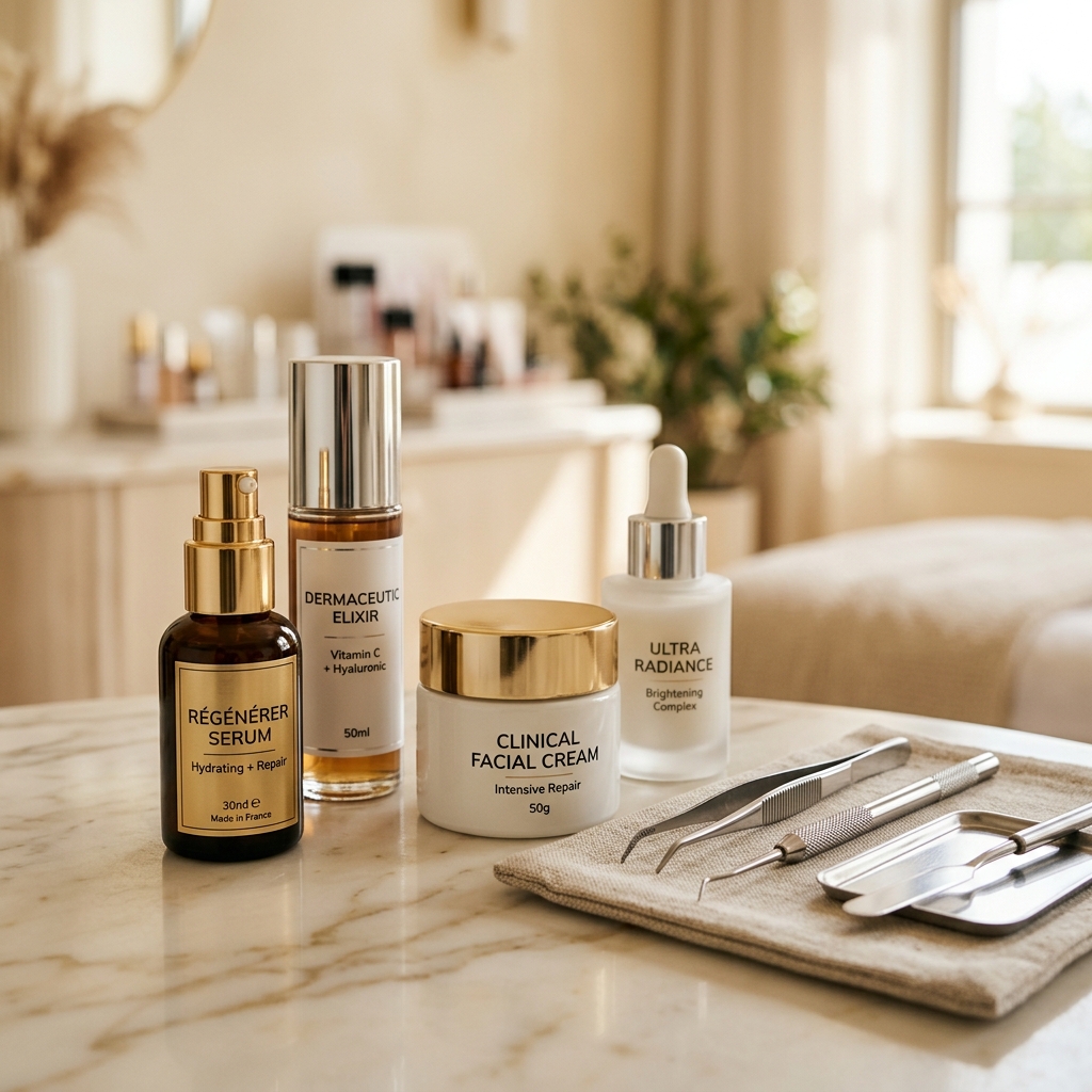 skincare products close-up